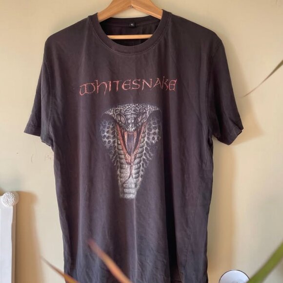 white snake 1990 concert t shirt - liqour and poker tour whitensnake tee - Picture 1 of 3